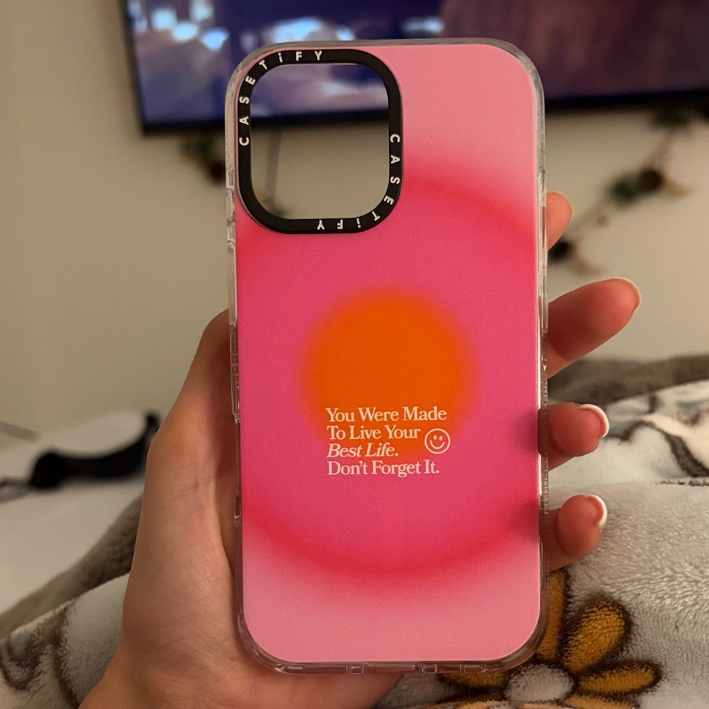 Casetify Gradient Pink and Orange Case
